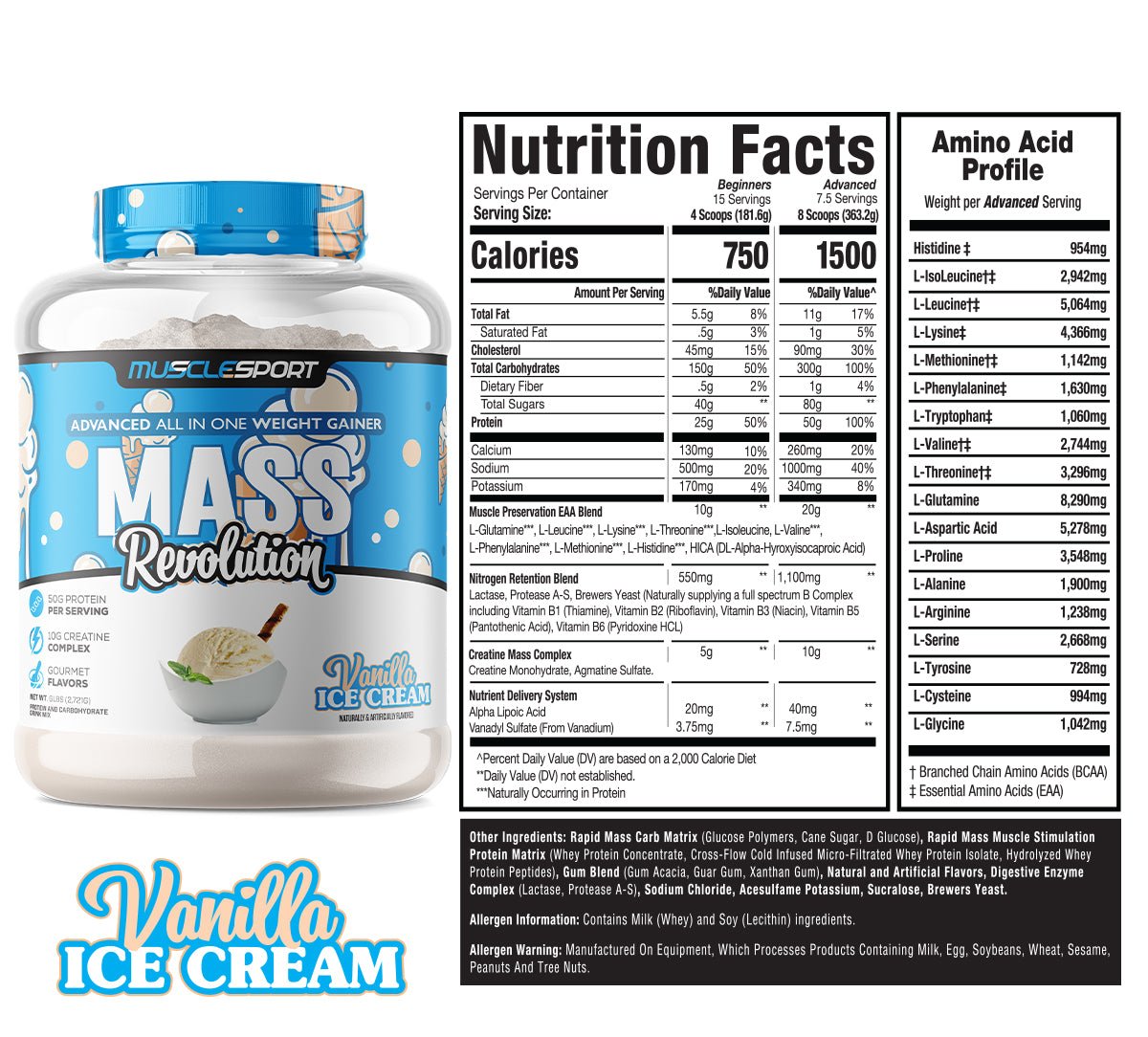 Musclesport Mass RevolutionMuscleSportMass Gainer