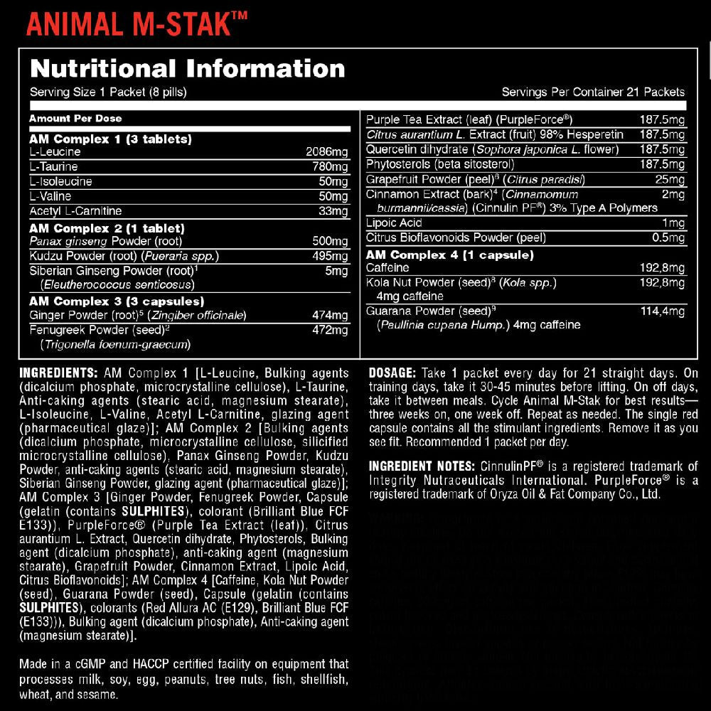 Universal Nutrition Animal M - Stack 21 PacksUniversal Nutrition