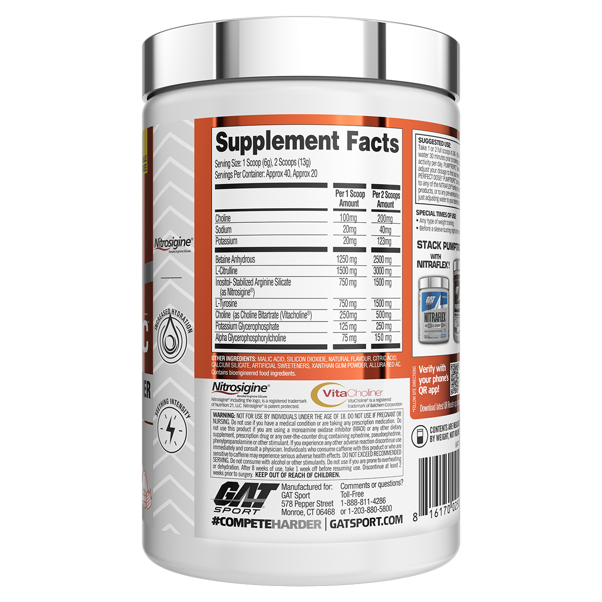 GAT Sport Pumptropic Stim-free - Super Nutrition