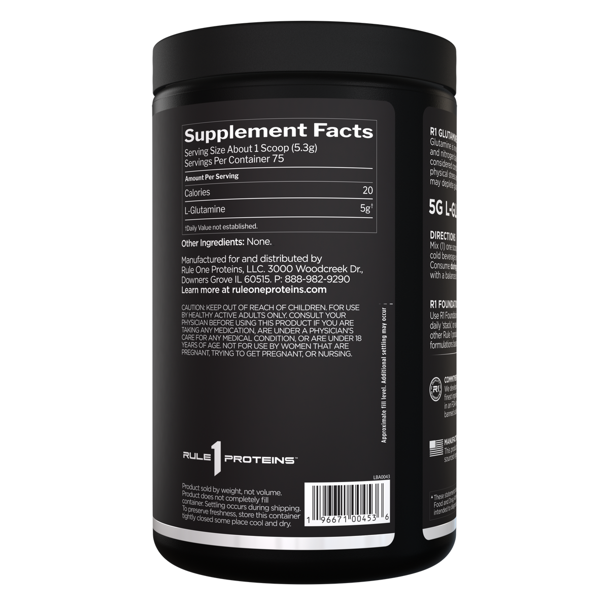 Rule 1 Glutamine