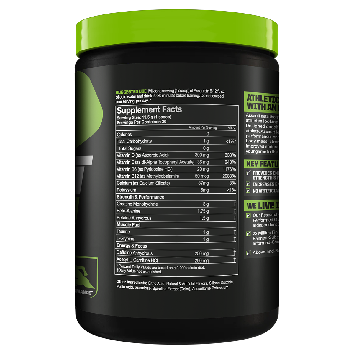 MusclePharm Assault Sport 30 Serve - Super Nutrition