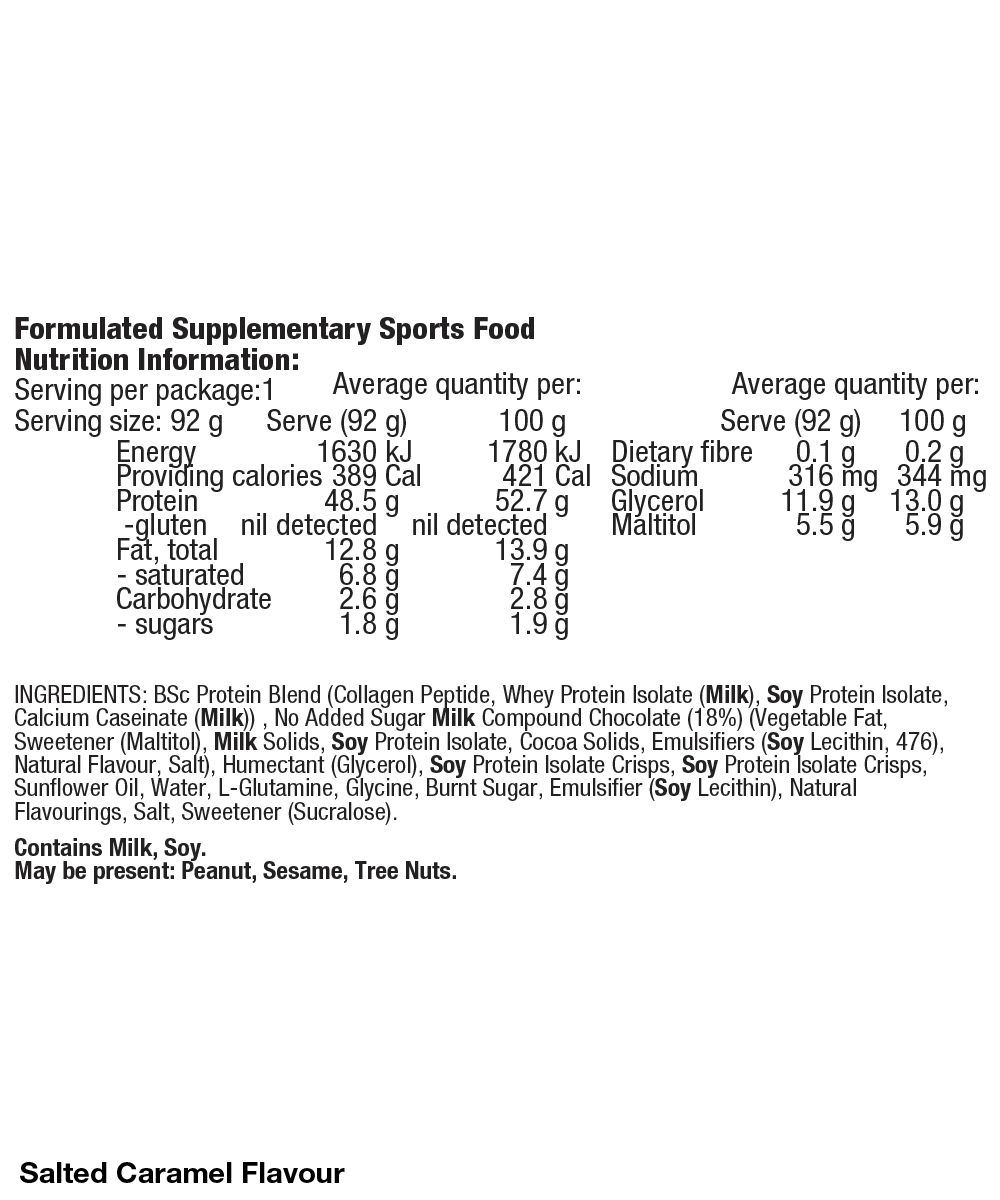 BSc 92g High Proteins BarBody ScienceProtein Bar