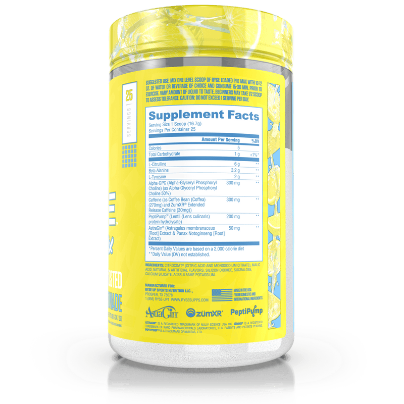 Ryse Loaded PRE MAX Pre - Workout