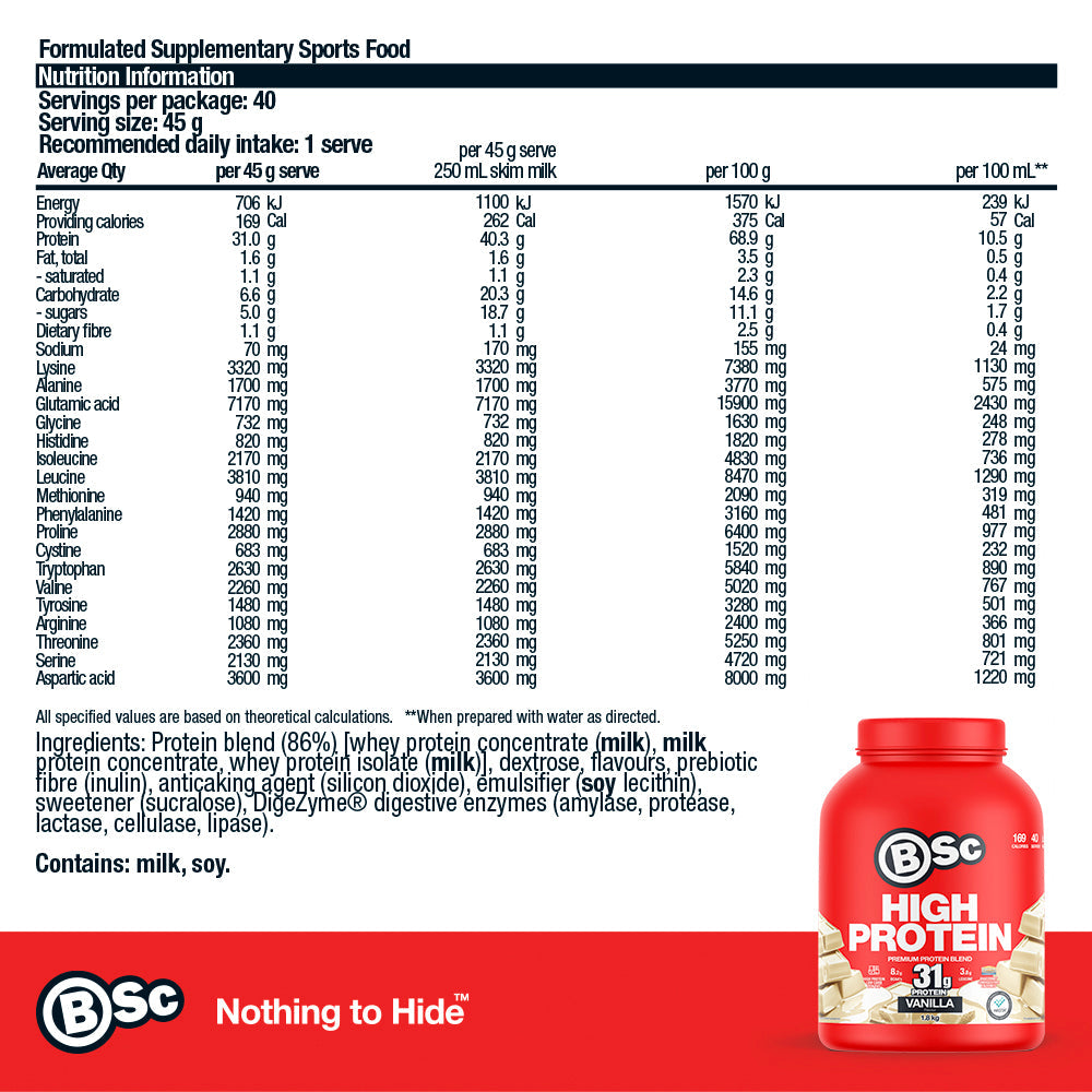 BSc High Protein Powder