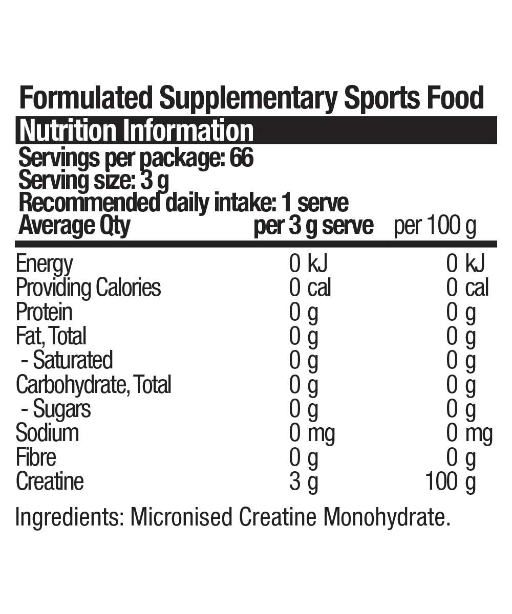 BSc Pure Creatine - Super Nutrition