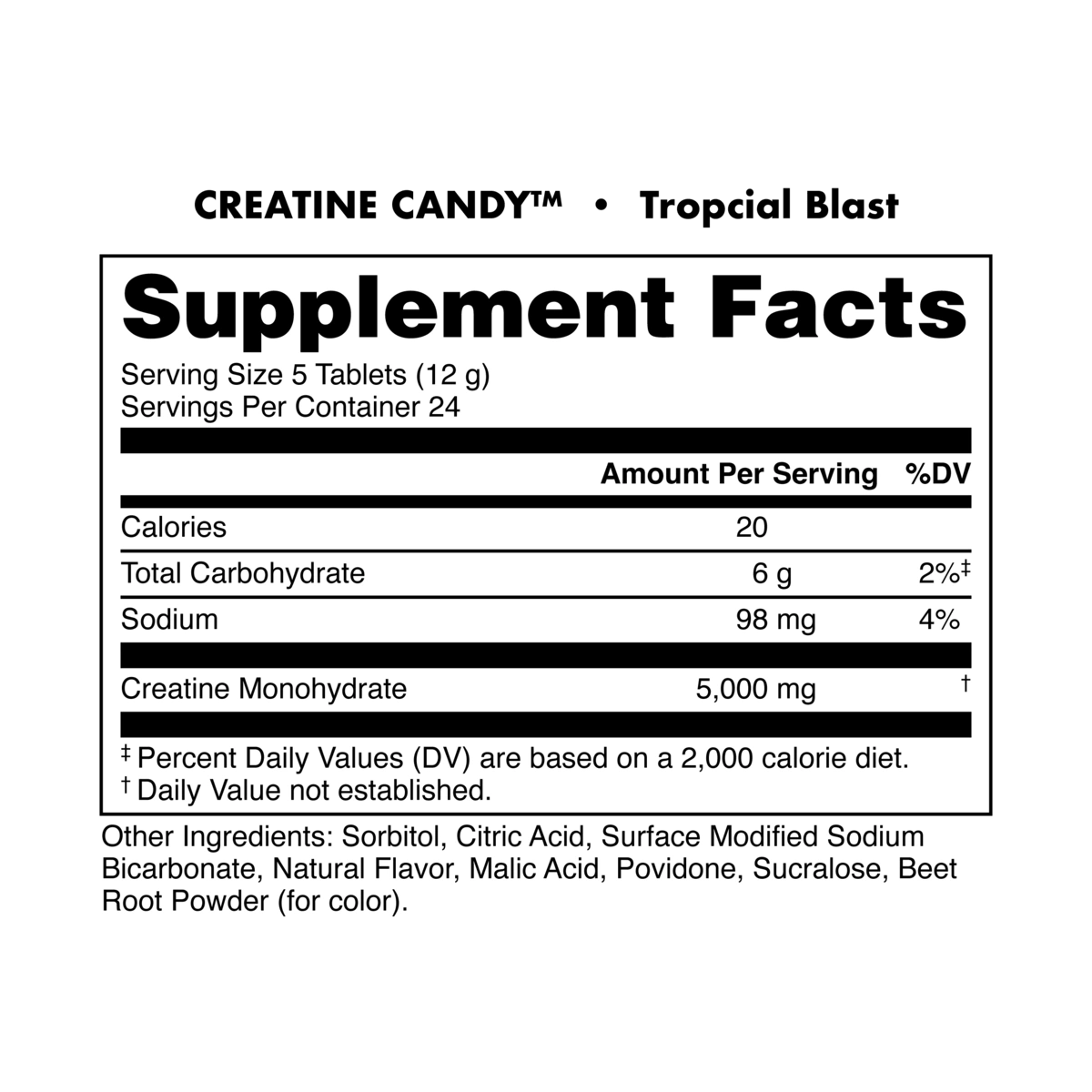 Bucked Up Creatine Candy