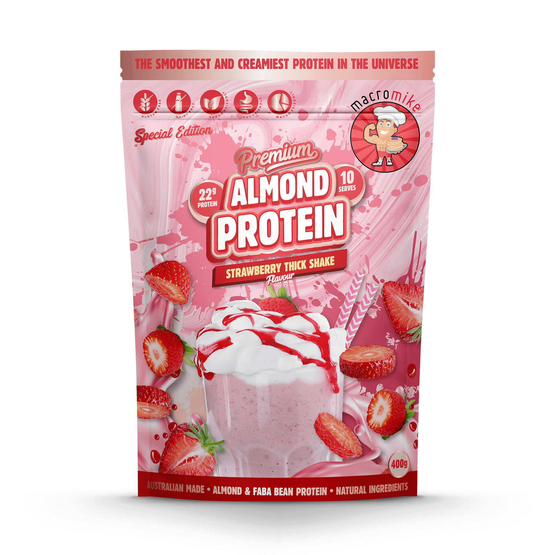 Macro Mike Premium Almond Protein - Super Nutrition