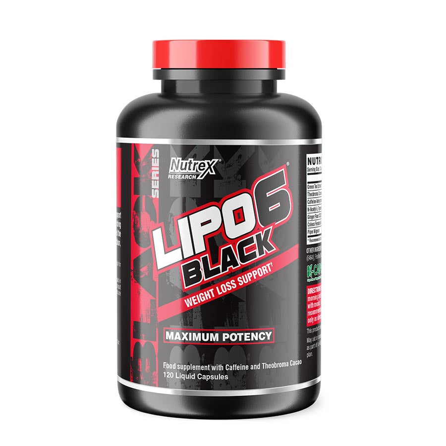 Nutrex Research LIPO6 Black (40 serve) 120 Capsules - Super Nutrition