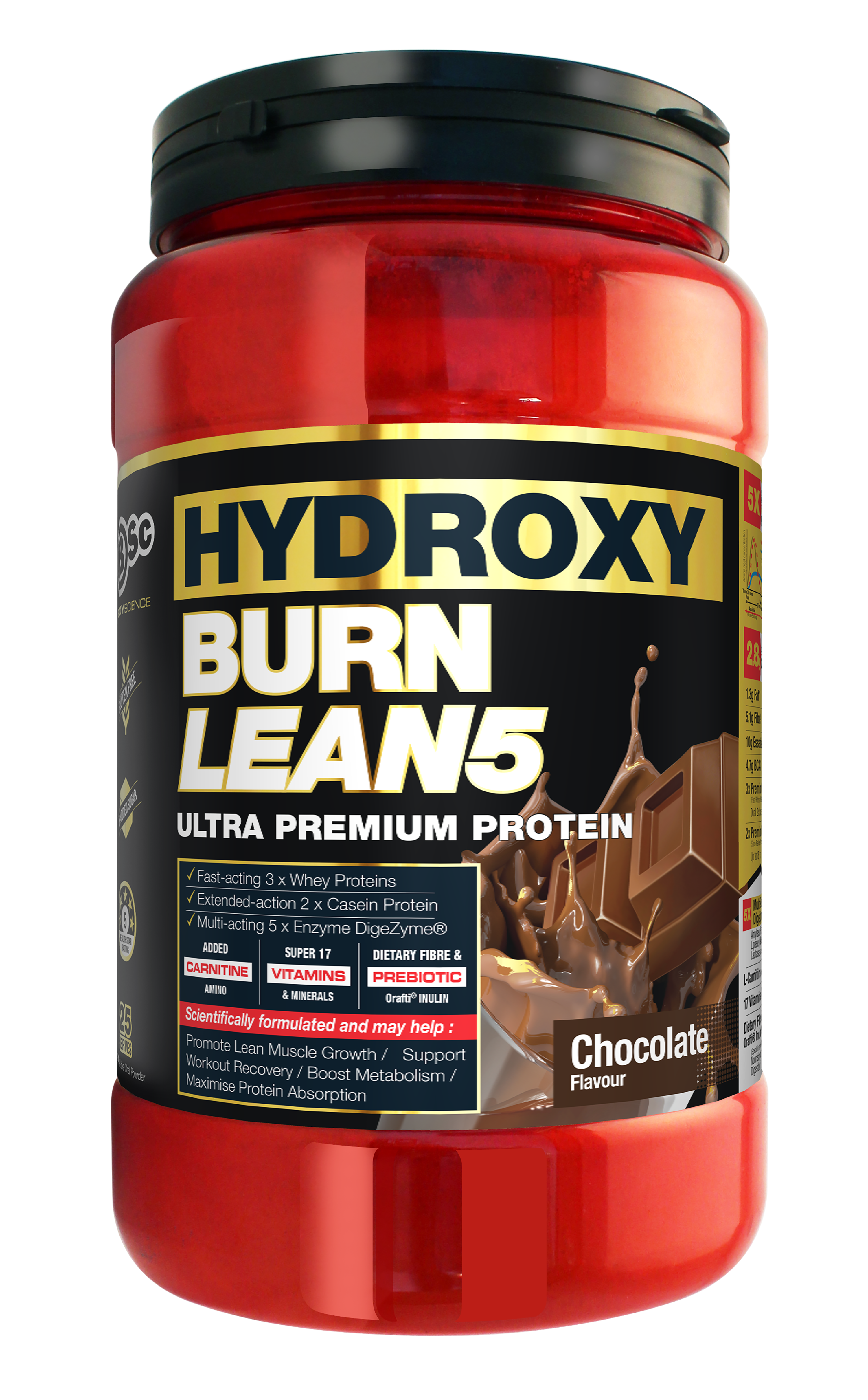 BSc HydroxyBurn Lean5 Low Carb Protein - Super Nutrition