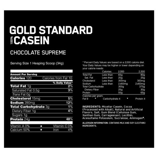 Optimum Nutrition Gold Standard 100% Casein - Super Nutrition